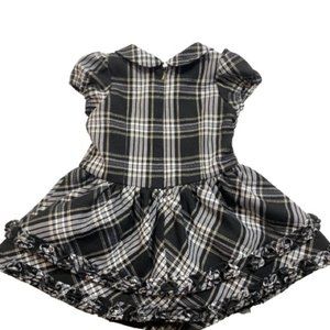 Black & gold Plaid Tutu Dress